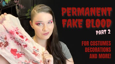 fake blood for clothes permanent|permanent fake blood cosplay.